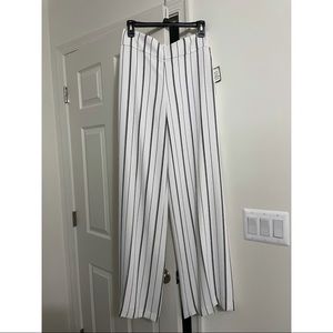 Nine West Striped Wide Leg Pants